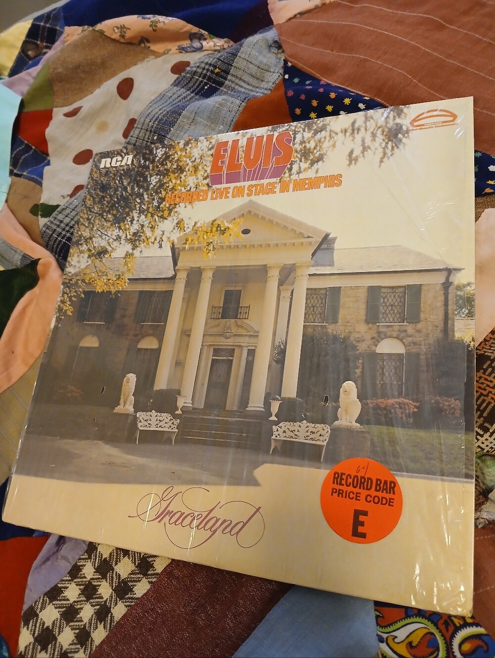 ☆ 1974 Elvis Presley Graceland Live Onstage Vinyl Record Album RCA Records ☆